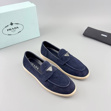 Prada Lacivert Süet Loafer (İTHAL ÜRÜN)