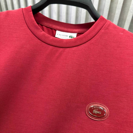 Yeni Demir Logo Modal Kırışmayan Kumaş T-shirt (15052-Bordo)