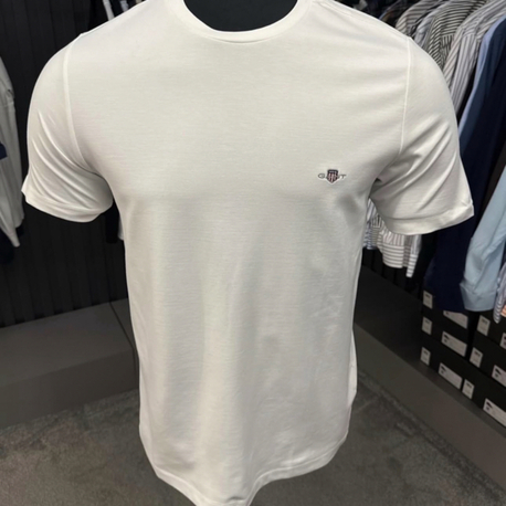 Modal Kırışmayan Kumaş T-shirt  (15048-Beyaz)