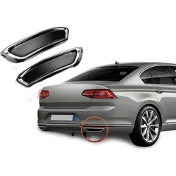 VOLKSWAGEN PASSAT B8 2016 - 2019 UYUMLU EGZOZ UCU 2 PARÇA PASLANMAZ ÇELİK 