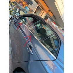MEGANE 4 SEDAN CAM ALT ÇITASI 6 PARÇA  A+KALİTE PASLANMAZ ÇELİK 