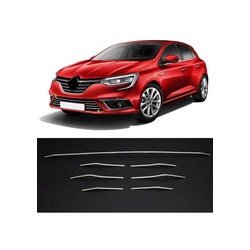 MEGANE 4 2016 - 2020 FAZ 1 ÖN ALT TAMPON ÇITASI 7 PARÇA  A+KALİTE PASLANMAZ ÇELİK 