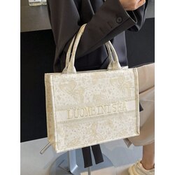 MODA İŞLEMELİ PU TOTE ÇANTA