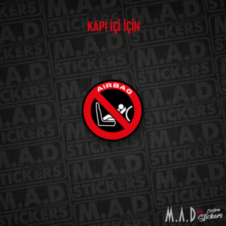 Honda civic airbag sticker (kapı içi)