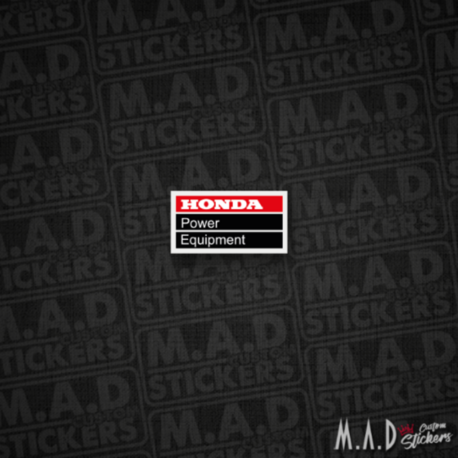 Honda Power Equipment sticker (içten)