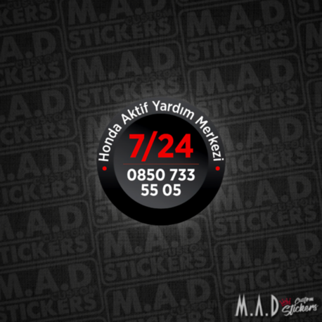 Honda 7/24 Yol yardım Sticker