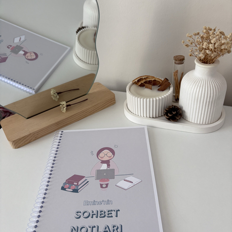 İsme Özel Spiralli Sohbet Notları Defteri