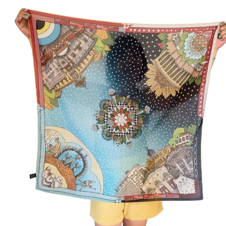 Ankara Fular 90×90 cm