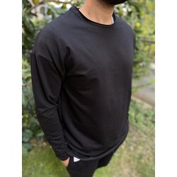 Oversize Siyah Sweat