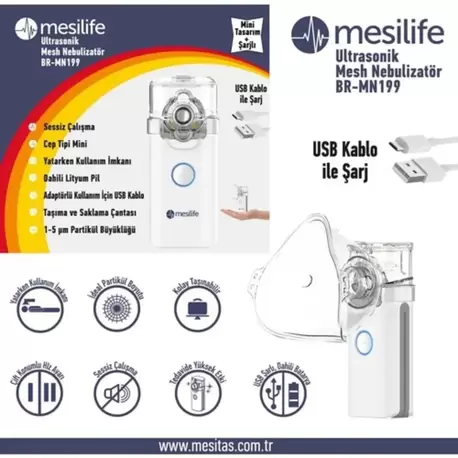 Mesilife BR-MN199 Mesh Şarjlı Nebulizatör