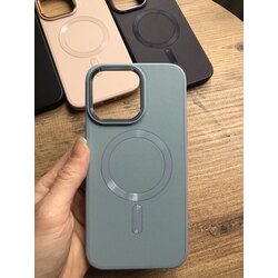 Mavi Deri Magsafe kılıf