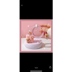 Pembe kiraz şarj koruma seti
