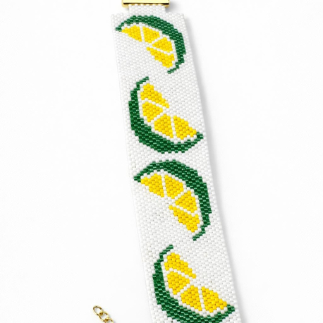 Limoncello - Miyuki limon dilimi desenli bileklik 