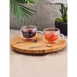 Perotti 2li Double Espresso Cam Kupa 280ML