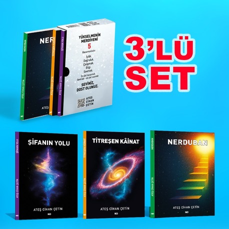 ATEŞ CİHAN ÇETİN KİTAPLARI 3'LÜ SET