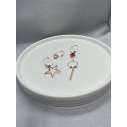 Çilekli&Yıldızlı set küpe 