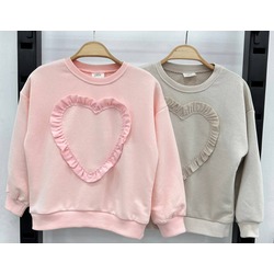 ZARA KALP DETAYLI KIZ ÇOCUK SWEAT