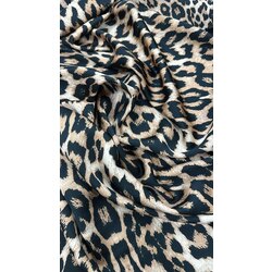 LEOPAR BÜYÜK DESEN KOBE SATEN KUMAŞ