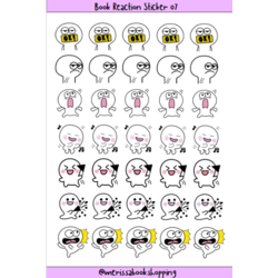 BOOK REACTION STICKER 07