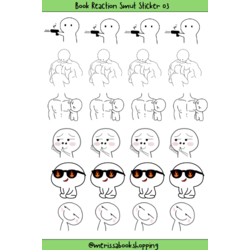 BOOK REACTION SMUT  STICKER 03