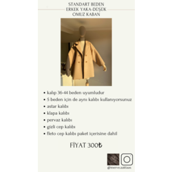 36-44 BEDEN STANDART OVERSİZE KABAN