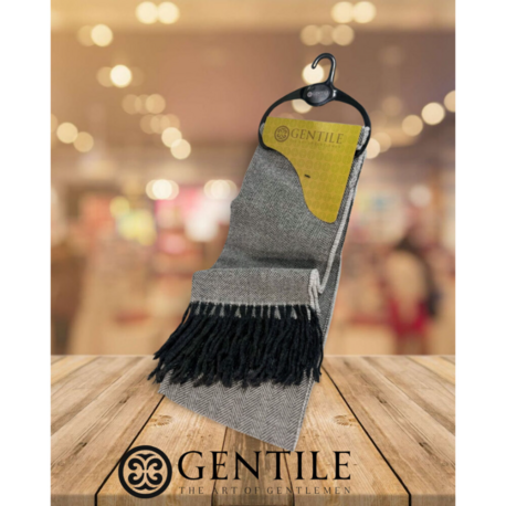 Gentile - Balık Sırtı Gümüş (Açık Gri) Atkı