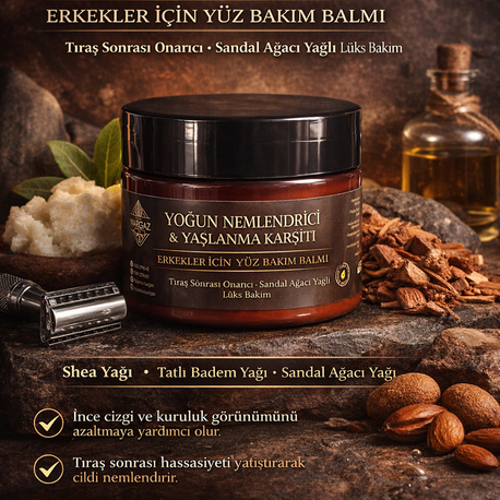 Erkekler İçin Yaşlanma Karşıtı&Yoğun Nemlendirici Balsam 