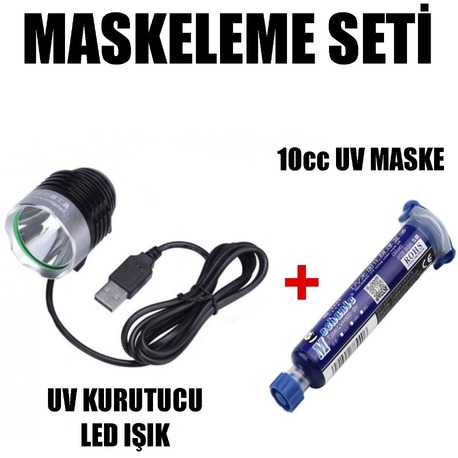 PCB Maske Seti UV Kurutucu Lamba 10 cc UV Maske