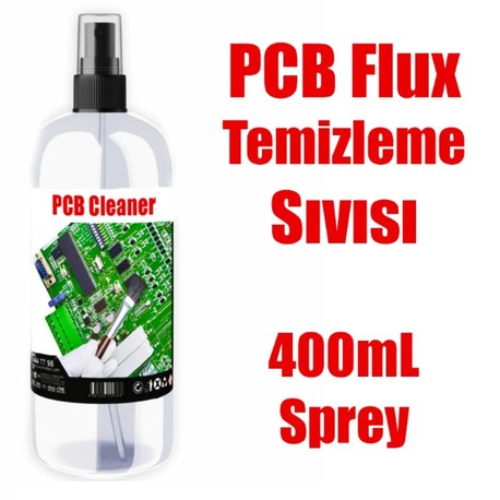PCB Flux Temizleme Sıvısı 400 mL IPA Sprey Şişe