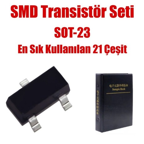 SOT-23 SMD Transistör Seti Kitabı 525 Parça