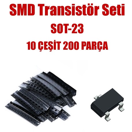 SMD Transistör Seti 10 Çeşit 200 Parça