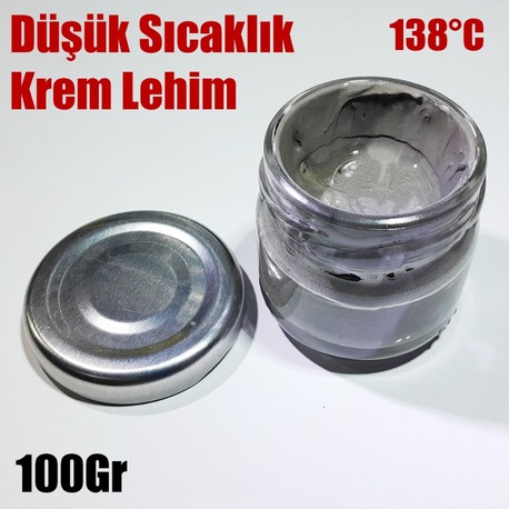 Düşük Sıcaklık Krem Lehim Kurşunsuz 100 Gram