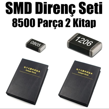 Smd Direnç Seti Kitabı 8500 Parça 2'li Set