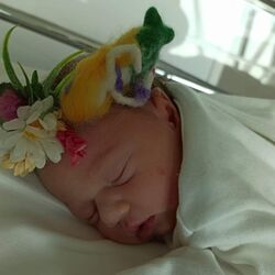 Keçe Anne&Bebek lohusa tacı 
