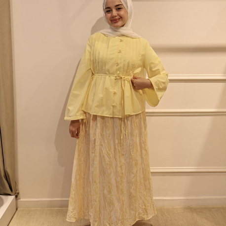 Rüya Etekli Takım Sarı