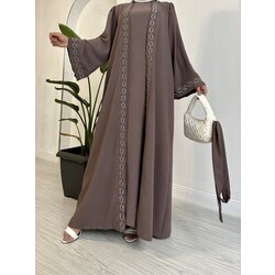İkili Ferace Abaya ( Gül Kurusu )