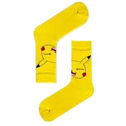 Pikachu Desenli Çorap 