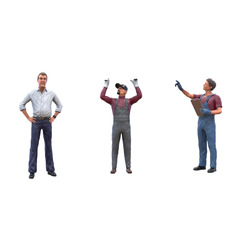 1/18 İşçi - Patron Figürü