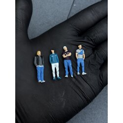 1/64 Günlük Genç Erkek Figür Seti - Standlı