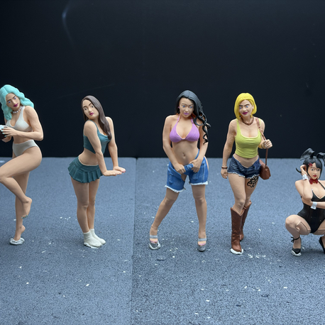 1/18 Kadın Sokak Stili Figür Seti 