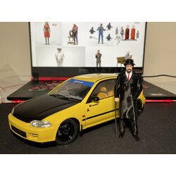 1/18 Bastonlu ve Paltolu Adam Figürü