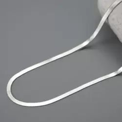 ÇELİK İTALYAN KOLYE 60CM SILVER