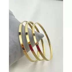 ÇELİK BİLEZİK 6.8 BOY KALIN ÜÇLÜ SET GOLD
