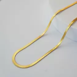 ÇELİK İTALYAN KOLYE GOLD 60CM 