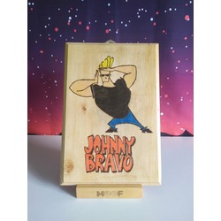 Johnny Bravo Ahşap Yakma Tablo⁣