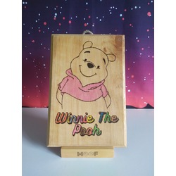 Winnie The Pooh Ahşap Yakma Tablo⁣
