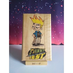 Johnny Test Ahşap Yakma Tablo⁣