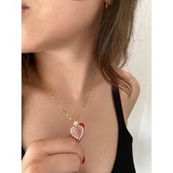 Pinky Love Kolye | Çelik 