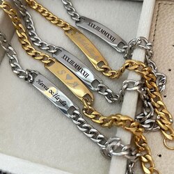 Kişiye Özel Unisex Çelik Künye  ADET FİYATIDIR