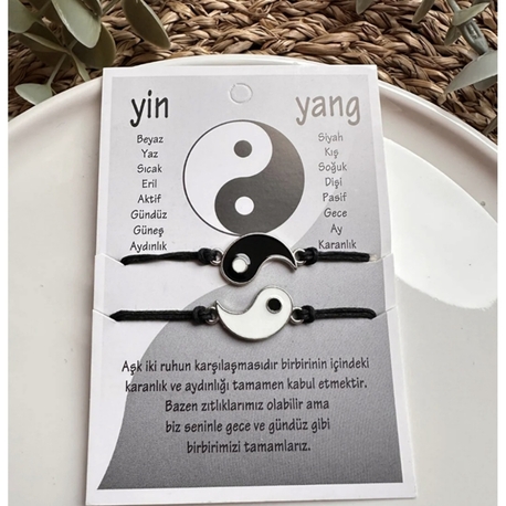 Sevgiliye Ying Yang Bileklik